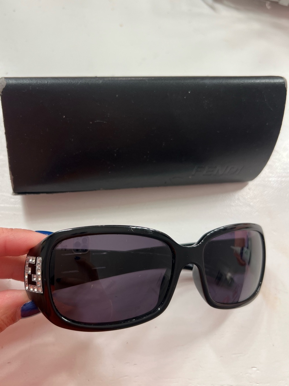 VINTAGE FENDI rhinestone SUNGLASSES